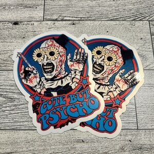 Cute But Psycho Sticker 4pc Set